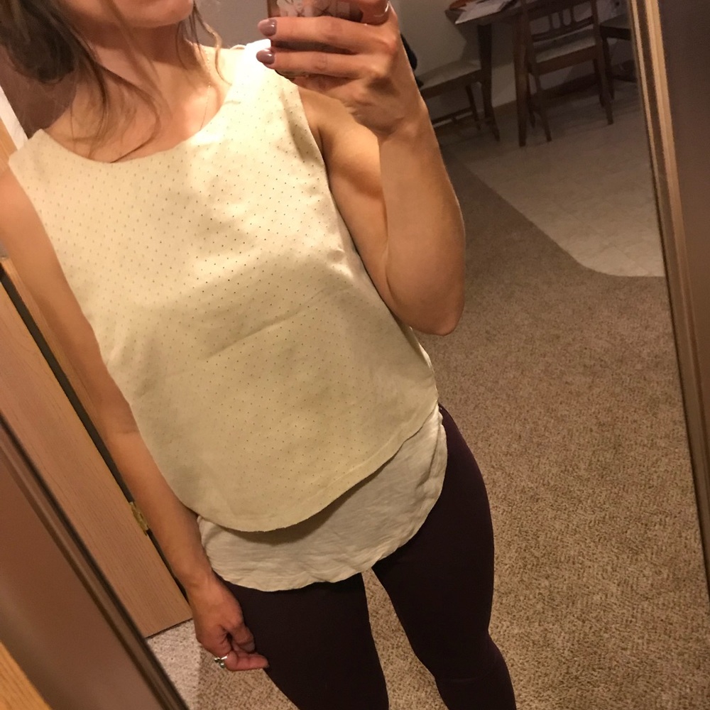 Trendy banana republic suede shell